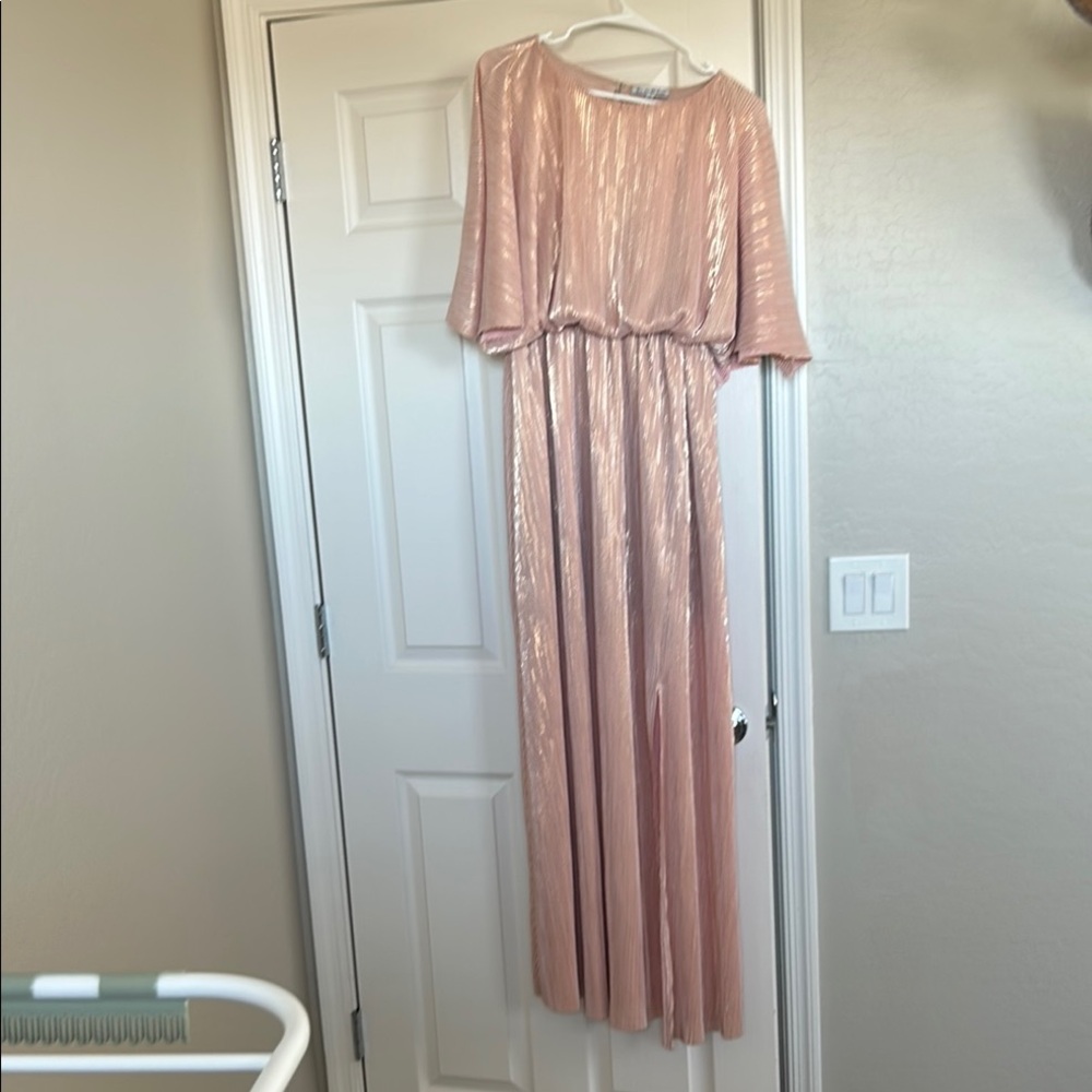 Elegant Pink Maxi Dress